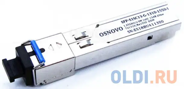 Модуль osnovo sfp-s1sc13-g-1550-1310-i, фотография 1