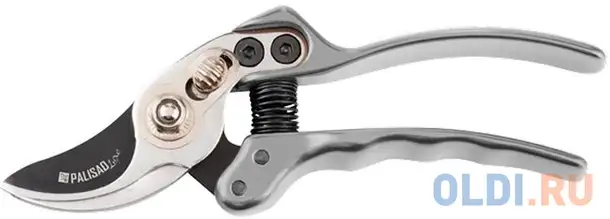 Секатор palisad 60529  усиленный 170мм прямой рез металлические рукоятки luxe, фотография 1