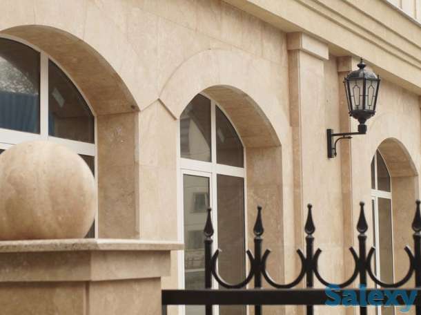 Отделка фасадов мрамором, травертином и гранитом., фотография 5