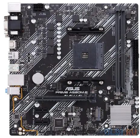 Материнская плата asus a520m-e socket am4 amd a520 2xddr4 1xpci-e 16x, фотография 1