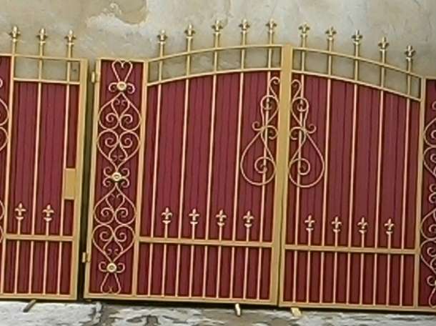 Ажурные и кованные ворота и калитки и заборы , ограждение., фотография 3