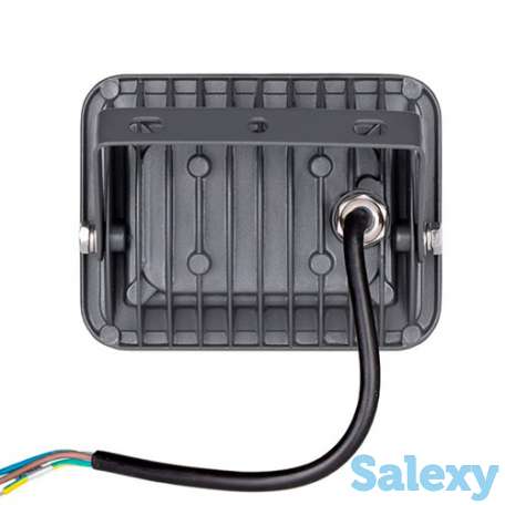 Светодиодный прожектор wolta wfl-10w/06w серый  5500k 10вт smd ip65 850лм, фотография 4