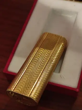 Винтаж 1982г Cartier позолоченная зажигалка, фотография 6