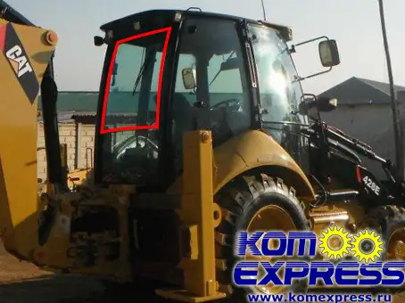 315-1299 Стекло заднее цельное CATERPILLAR 422E  428E  432E  434E  442E  444E, фотография 1