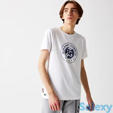 Мужская футболка lacoste sport roland garros edition из органического хлопка, фотография 1