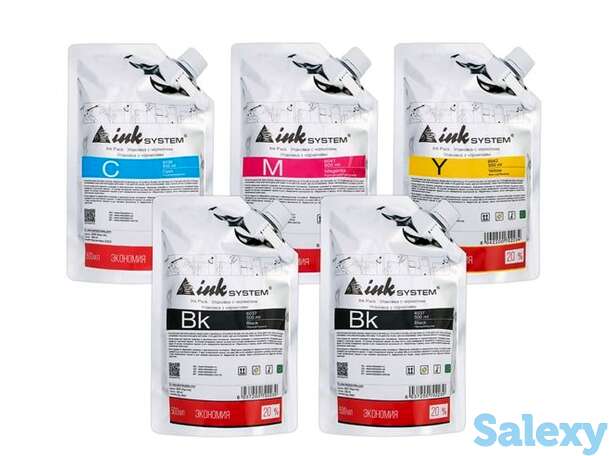 Светостойкие чернила inksystem для фотопечати, дой-пак 500мл (5 цветов), фотография 1