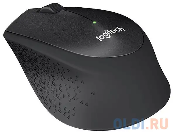 Мышь (910-004909) logitech wireless mouse m330 silent plus black, фотография 1