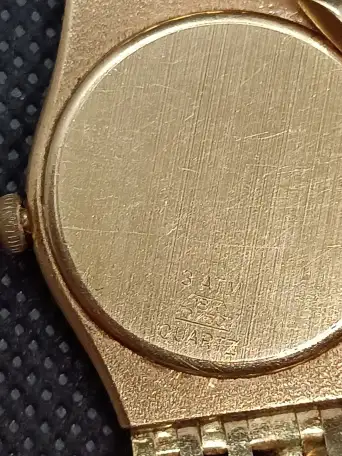 Винтажные Золотые часы Omega 18k с 4 бриллиантами, фотография 5