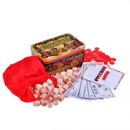 Настольная игра: Русское лото в жестяной банке, фотография 1