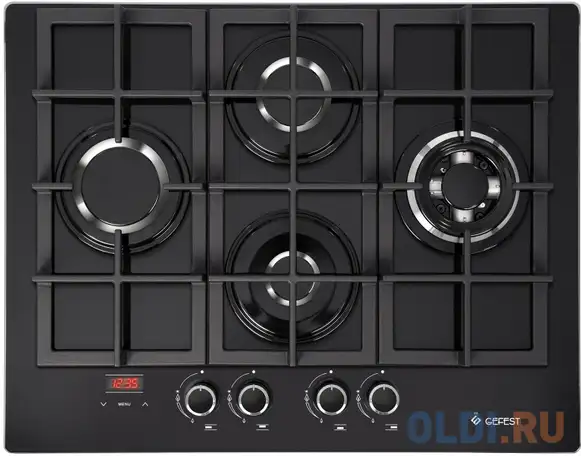 Варочная панель газовая gefest pvg 2231-02 p3 черный, фотография 1