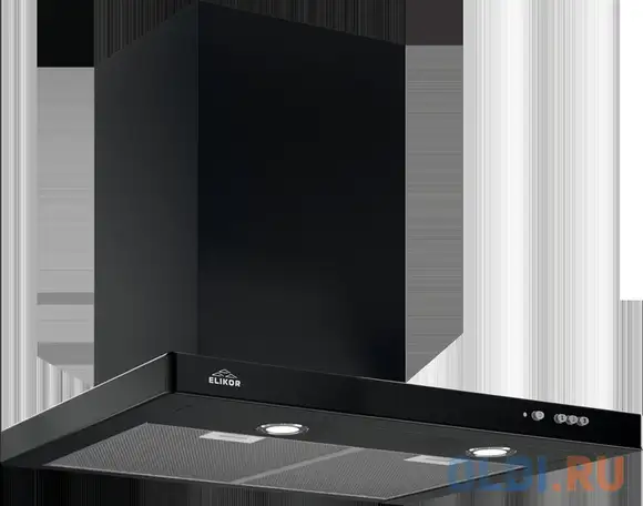 Вытяжка каминная elikor kvadra 60p-650-k3d антрацит, фотография 1
