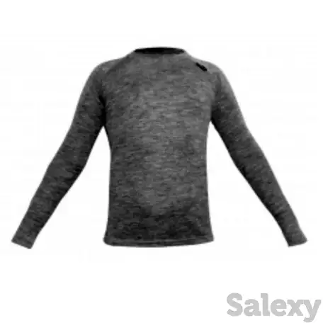 Термокофта snodalen long sleeve crew jr gray, фотография 1