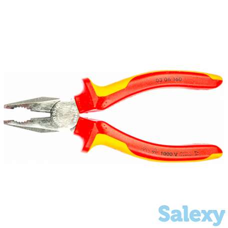 Пассатижи диэлектрические 1000v 160 мм knipex kn-0306160, фотография 4