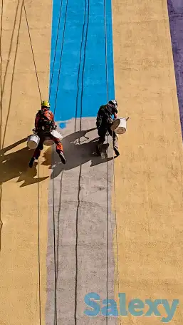 Капитальный ремонт фасада / Покраска фасада / Отделка фасада / Ремонт фасада / Промышленный альпинизм / Высотные работы, фотография 2