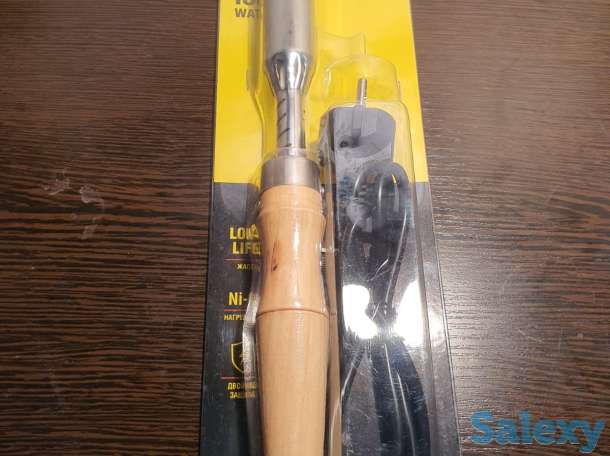 Паяльник с деревянной рукояткой и долговечным жалом STAYER MAXTerm, фотография 2