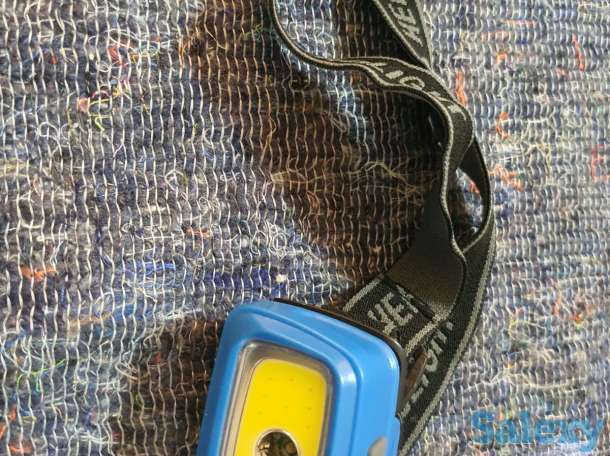 Налобный фонарик на батарейках, фотография 3