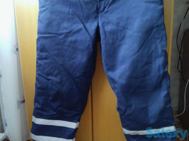 Зимние мужские  спецбрюки со светоотражающими полосками, фотография 1