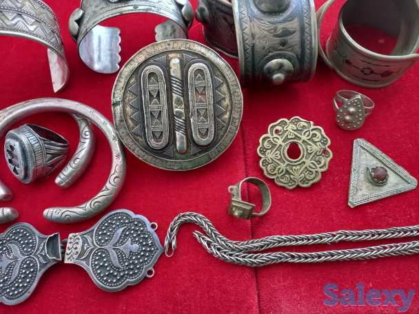 продам антикварные национальные украшения. серебро., фотография 3