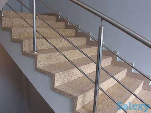 Ступени из искусственного камня, кварцевого агломерата, фотография 2