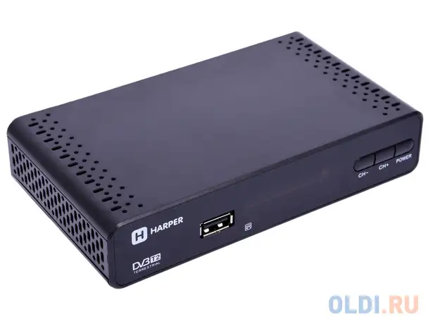 Цифровой телевизионный dvb-t2 ресивер harper hdt2-1513 черный, full hd, dvb-t, dvb-t2,, фотография 1