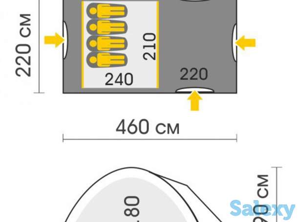 Палатка talberg blander 4 sahara серая, фотография 9