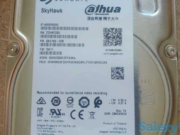 Жесткий диск 4 ТБ новый HDD SEAGATE SkyHawk Surveillance. 24 шт., фотография 1
