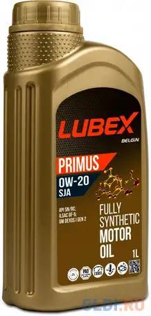 L034-1331-1201 lubex синт. мот.масло primus sja 0w-20 sn+rc gf-5 (1л), фотография 1