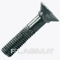 Болт с потайной головкой и квадратным подголовкомлемешные, фотография 1