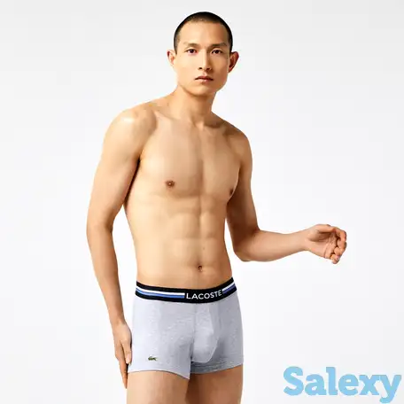 Мужское нижнее бельё lacoste 3 разноцветные пары, фотография 1