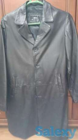 Мужской кожаный плащ 52 размер, фотография 1