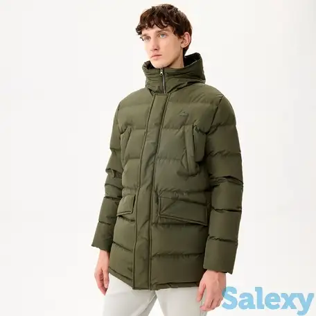 Мужская удлинённая куртка lacoste с капюшоном, фотография 1