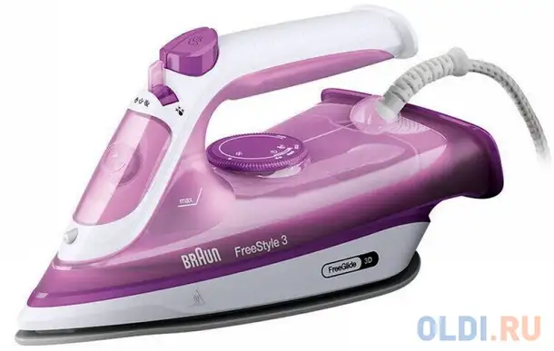 Утюг braun fi3124pu 2400вт белый пурпурный, фотография 1