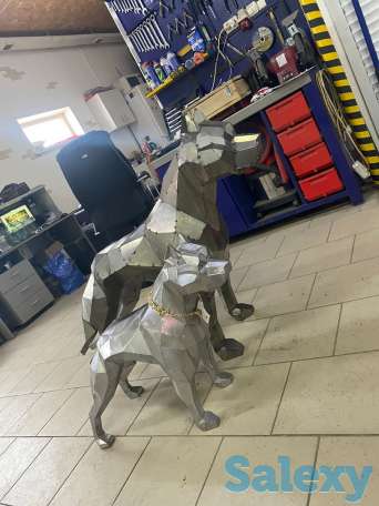 Полигональные фигуры из металла, готовые и на заказ., фотография 3