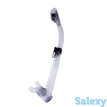 Трубка marlin dry lux (прямая гофра) clear/clear, фотография 1