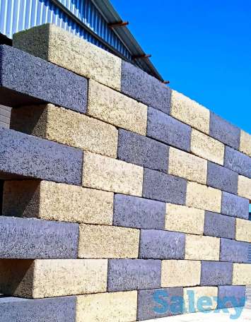 Пескоблок, стандартный угловой, перегородочный, декоративный, кирпич, фотография 7