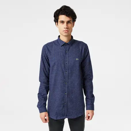 Мужская рубашка lacoste в клетку, фотография 1