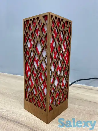 Красный Интерьерный светильник - ночник, фотография 8