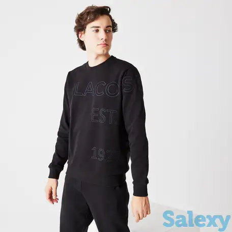 Мужская толстовка lacoste relaxed fit polar fleece zip, фотография 1