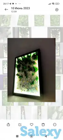 Картина из стабилизированного мха, фотография 3