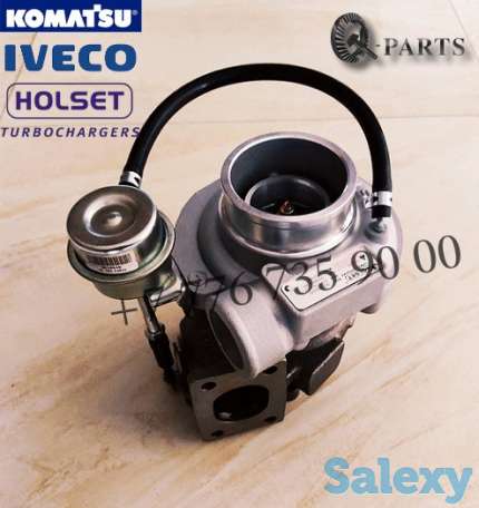 Турбокомпрессор, Turbocharger, Komatsu WB93R-5E0, WB97R-5, WB93S-5E0., фотография 2