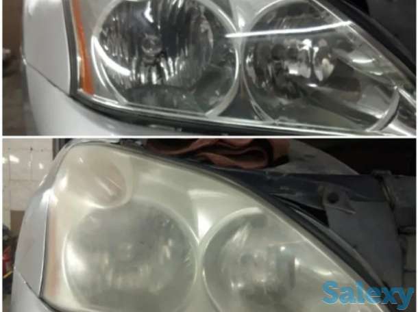 Перетяжка потолков, перетяжка торпеды,обесшумка салона,полировка автомобиля, реставрация передней задней оптики, фотография 5