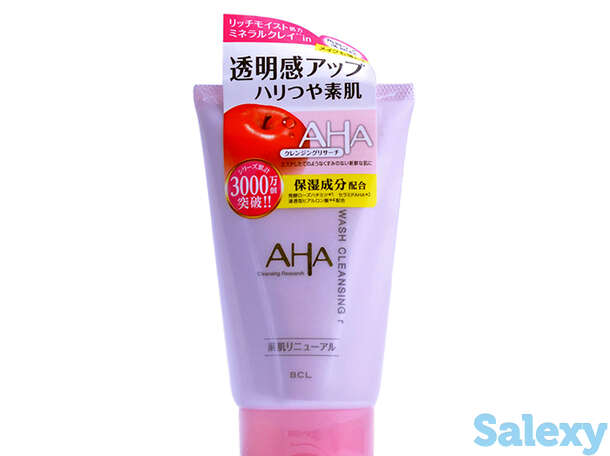 Пенка-скраб для умывания bcl aha cleansing research renew purifying wash, фотография 1