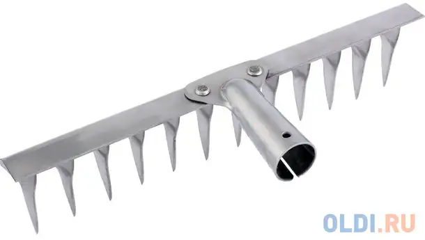 Грабли 14-зубые витые, 340 мм, нерж. сталь, без черенка россия// сибртех, фотография 1