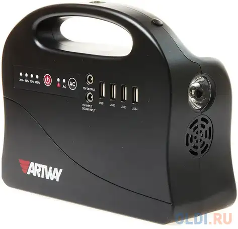 Внешний аккумулятор power bank 39600 мач artway ea-146is черный, фотография 1