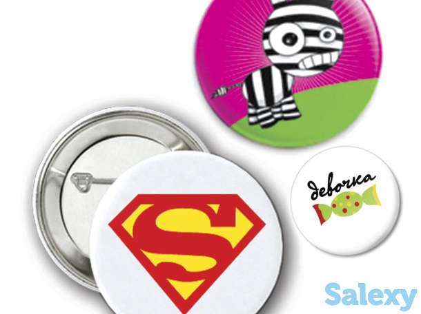 Значки разных диаметром. Нанесение на значки разных диаметров принтов, логотипов., фотография 1