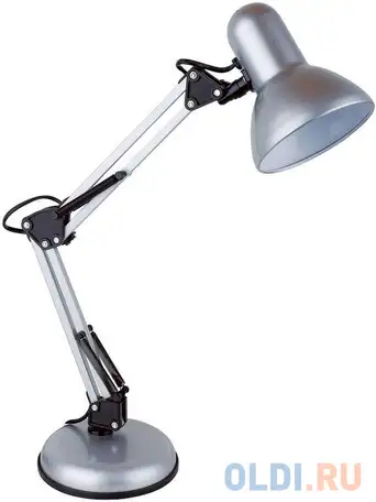 Светильник настольный lucia юниор (465-s) на подставке e27 серебристый, фотография 1