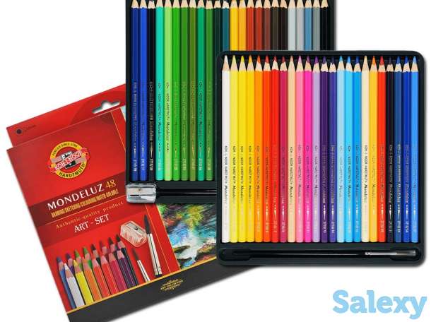 Наборы цветных карандашей и фломастеров, фотография 1