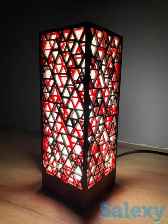 Красный Интерьерный светильник - ночник, фотография 2