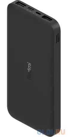 Аккумулятор внешний xiaomi 10000mah redmi power bank (black), фотография 1