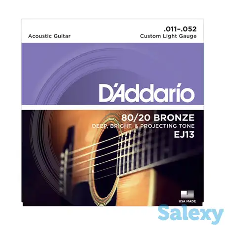Струны для акустических гитар d'addario ej13, фотография 1